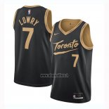 Maillot Tornto Raptors Kyle Lowry No 7 Ville 2020-21 Noir